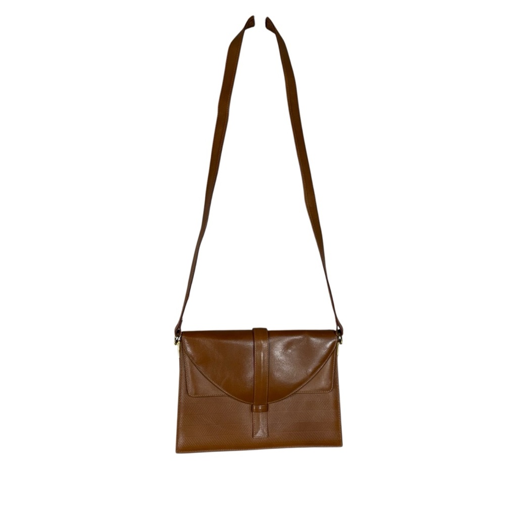 Gallery Originals Leather Brown Leather Crossbody Bag Made In Spain